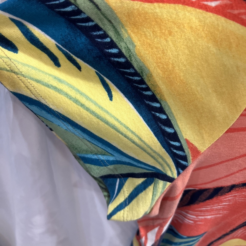 NEW NWT Chicos  size 4 MTropical Beach‎ Shirt Top, vacation, cruise unique 41 - Picture 6 of 8